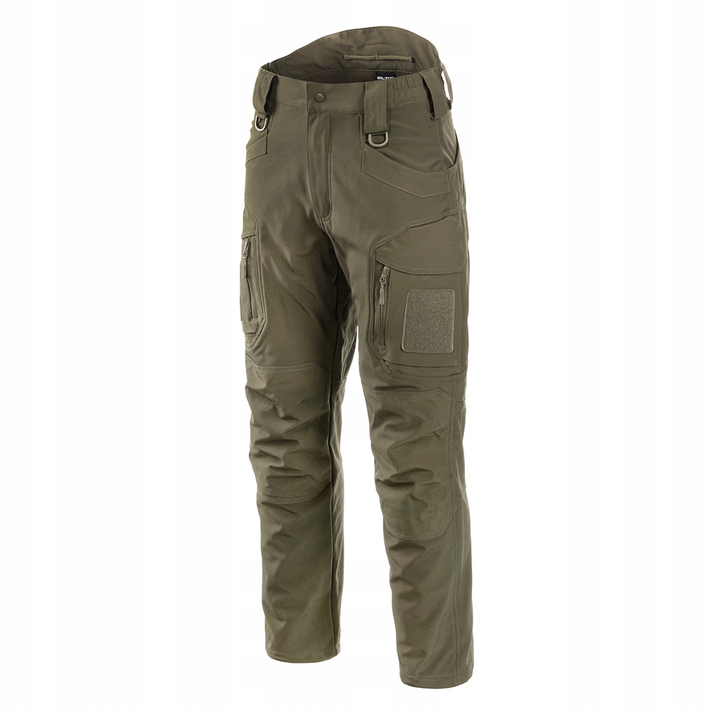 Mil-Tec Zateplené softshellové kalhoty Assault Zelené XL