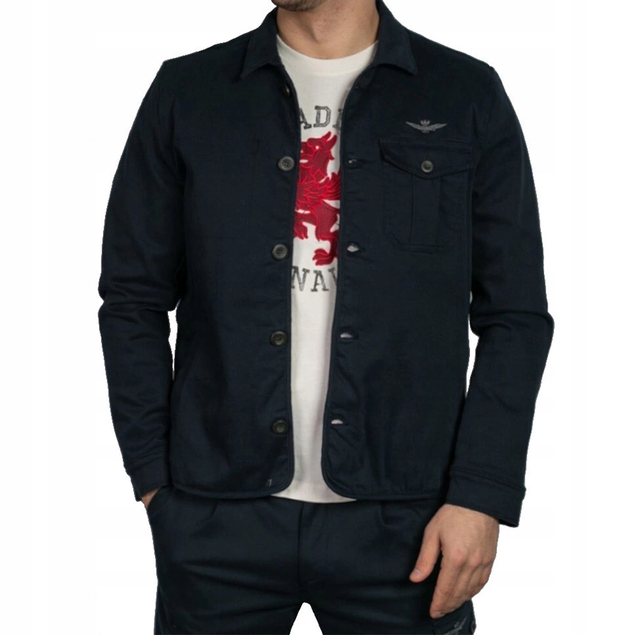 Bunda Aeronautica Militare 241AC021CT3247 Tmavě modrá