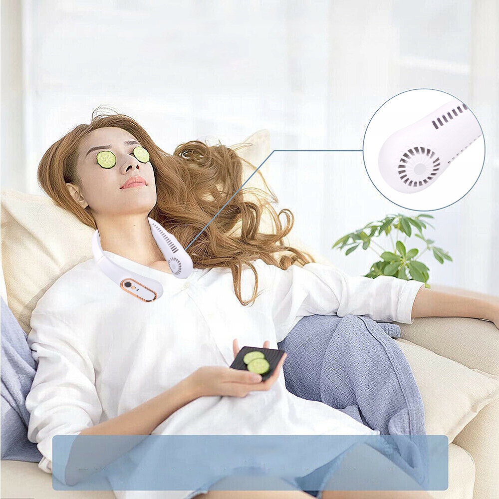 WENTYLATOR NA SZYJĘ ELASTYCZNY REGULOWANY 3600 MAH Model Portable Neck Fan