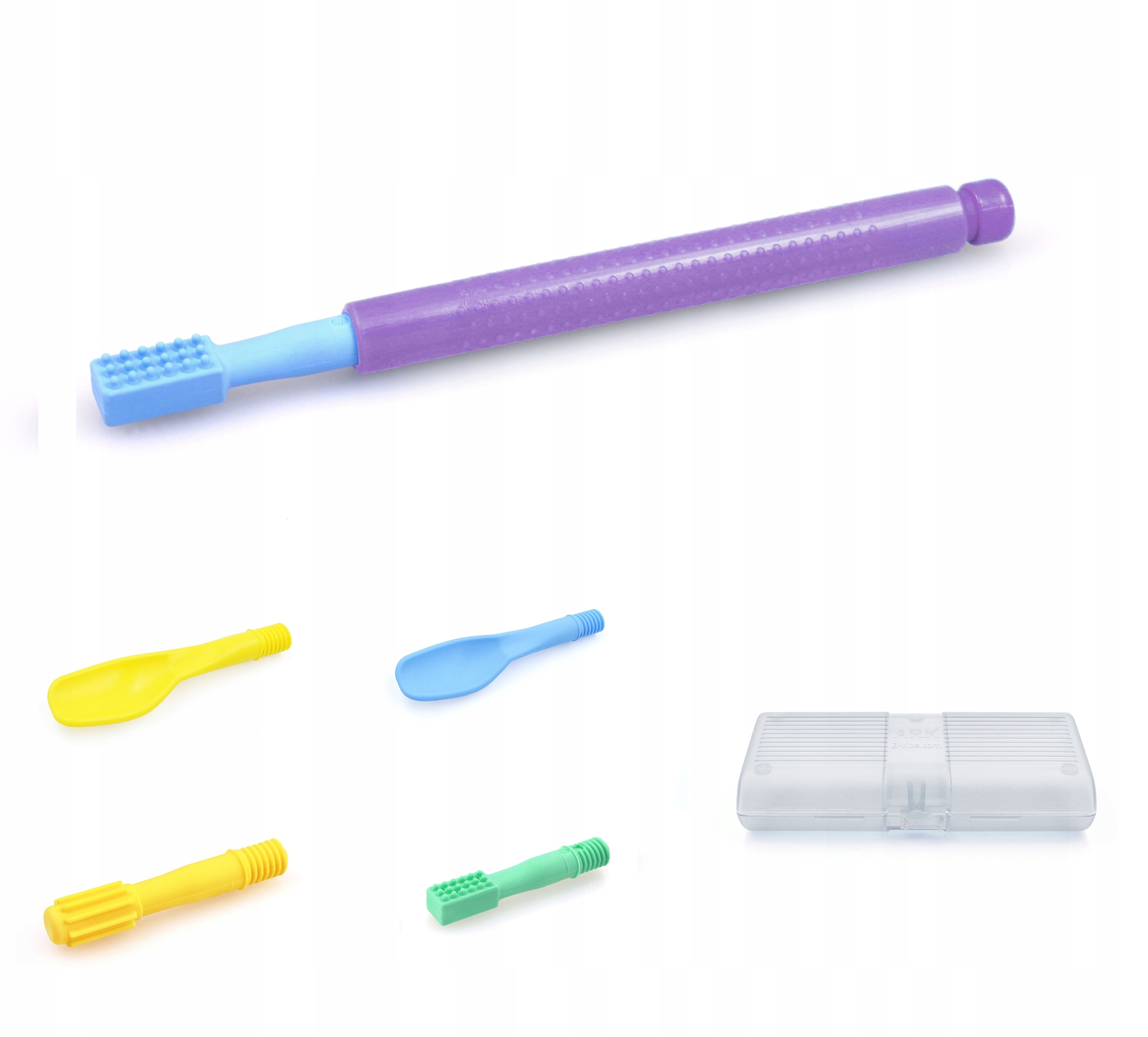 Wibrator Logopedyczny Z-VIBE Travel KIT ( 5 końcówek ) Fioletowy + GRATIS EAN (GTIN) 5903849672191