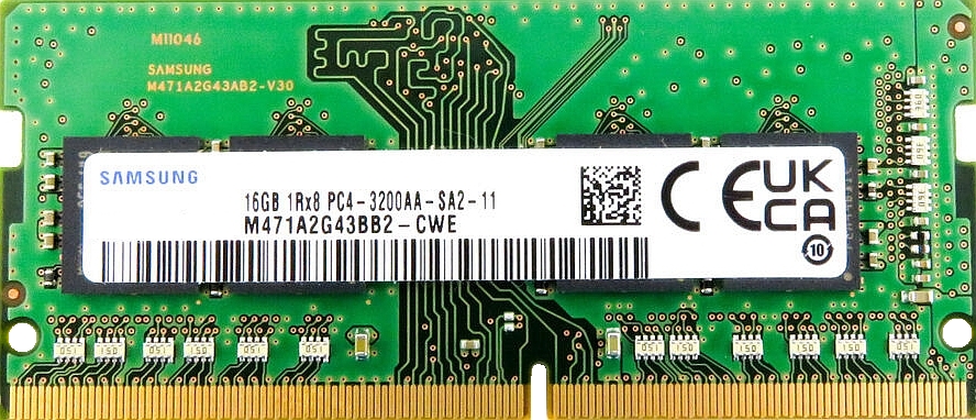 Pamäť Ram 16GB DDR4 Samsung 3200 MHz 1.20V PC4-3200AA M471A2G43B2 Cwe