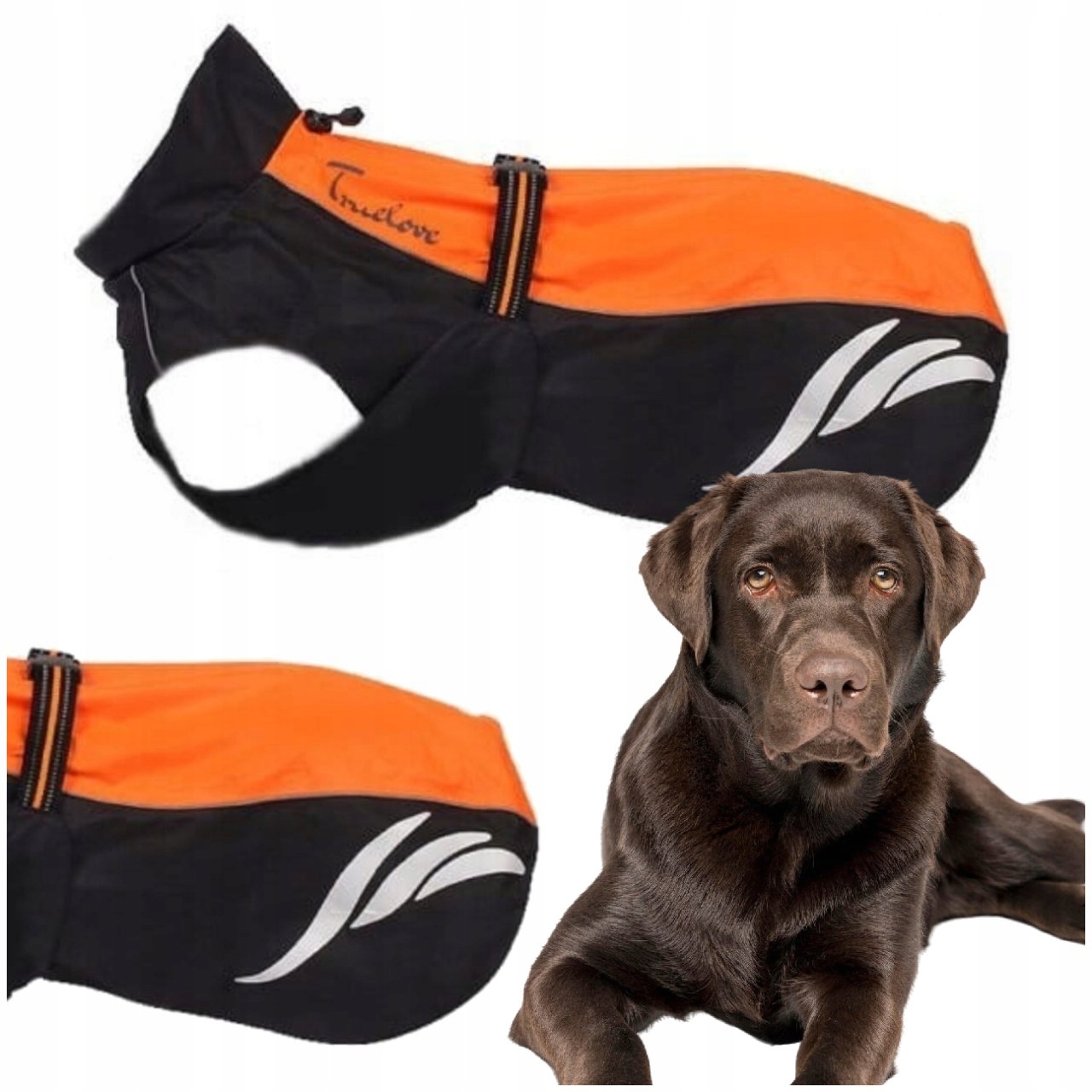 Pláštěnka Pro Psa Truelove Bunda Derka Oranžová 5XL 60 cm