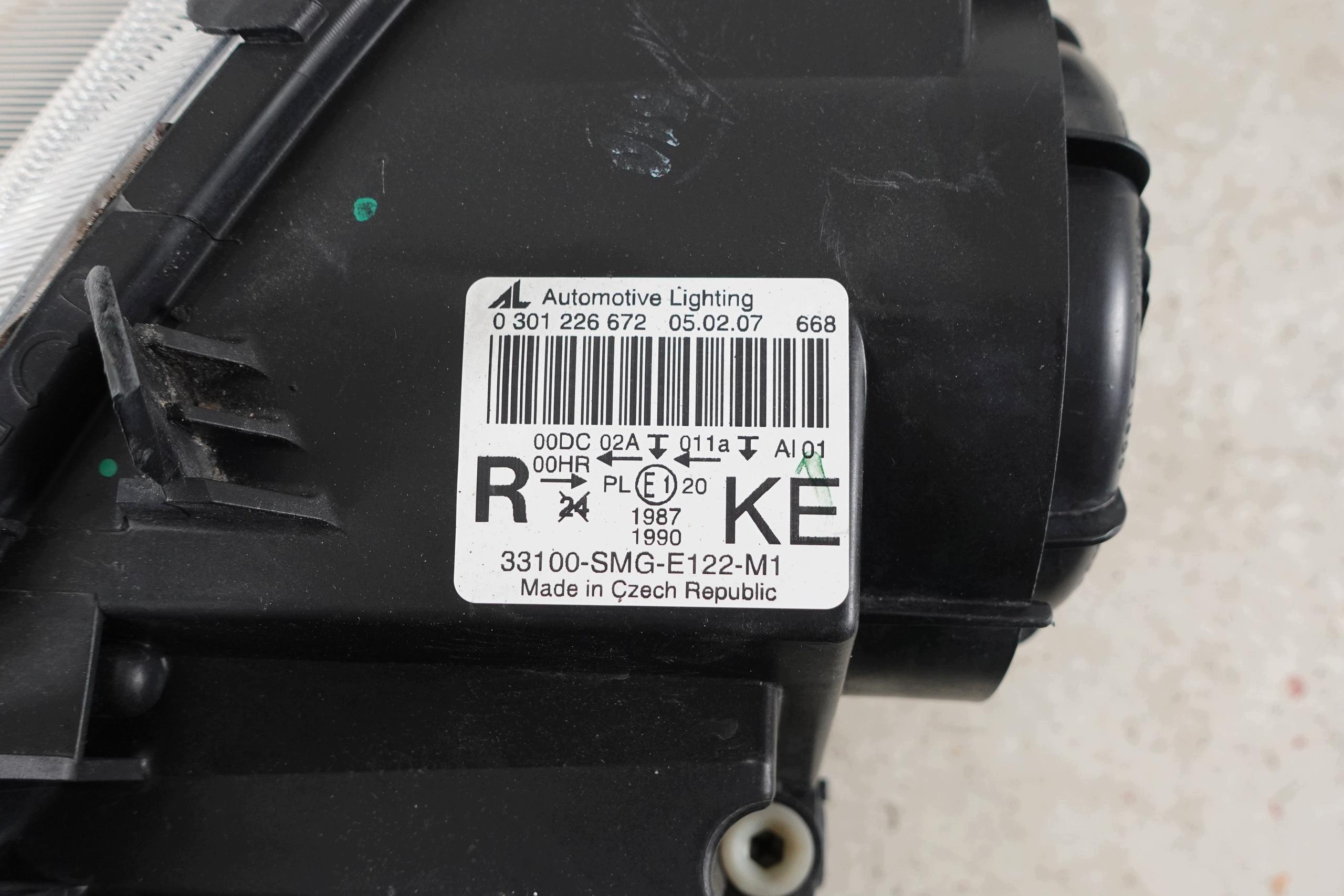 light right front right front XENON HONDA CIVIC VIII 8 UFO 06-09 HB 5D
