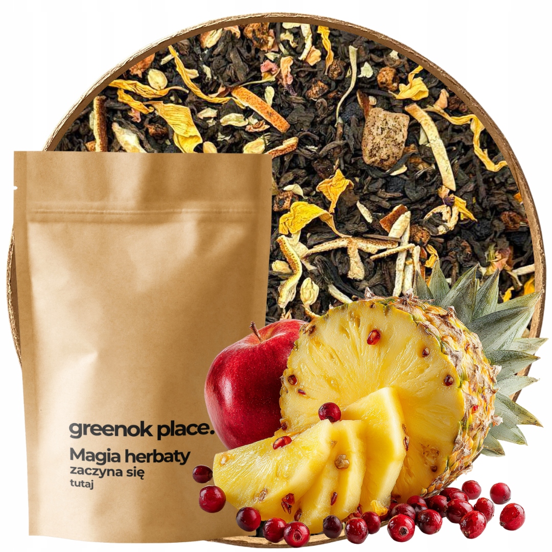 Čaj Pu-erh Ovocný S Květy 1000 g ananas růže jasmín