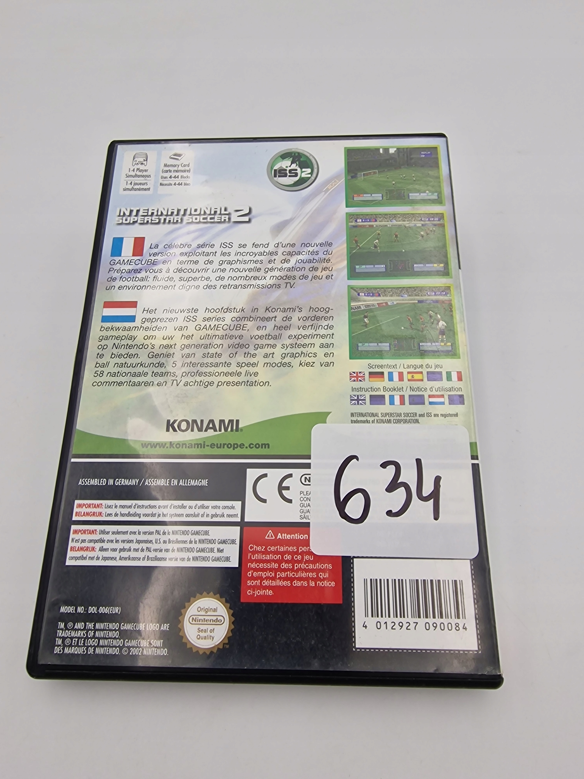 NINTENDO GAMECUBE INTERNATIONAL SUPERSTAR SOCCER 2 EAN (GTIN) 4012927090084