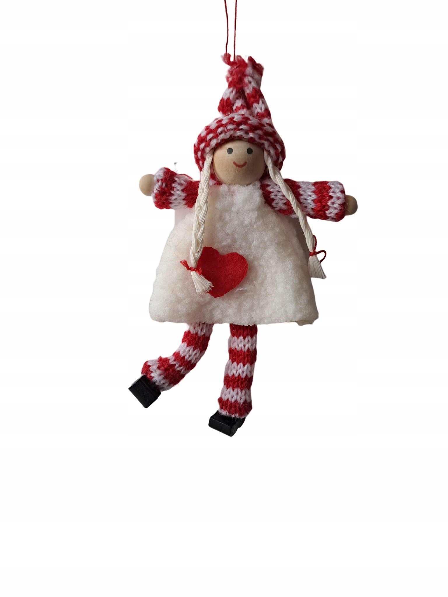 

500 Lalka Serce Na Choinkę Świąteczna Zawieszka Bi