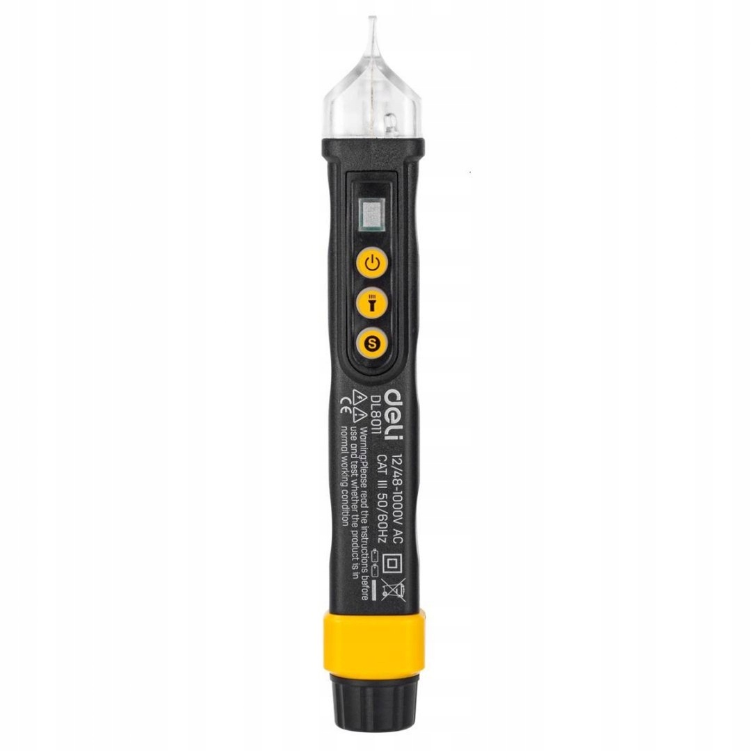 

Bezdotykowy Tester Napiecia Deli Tools 12/48-1000V
