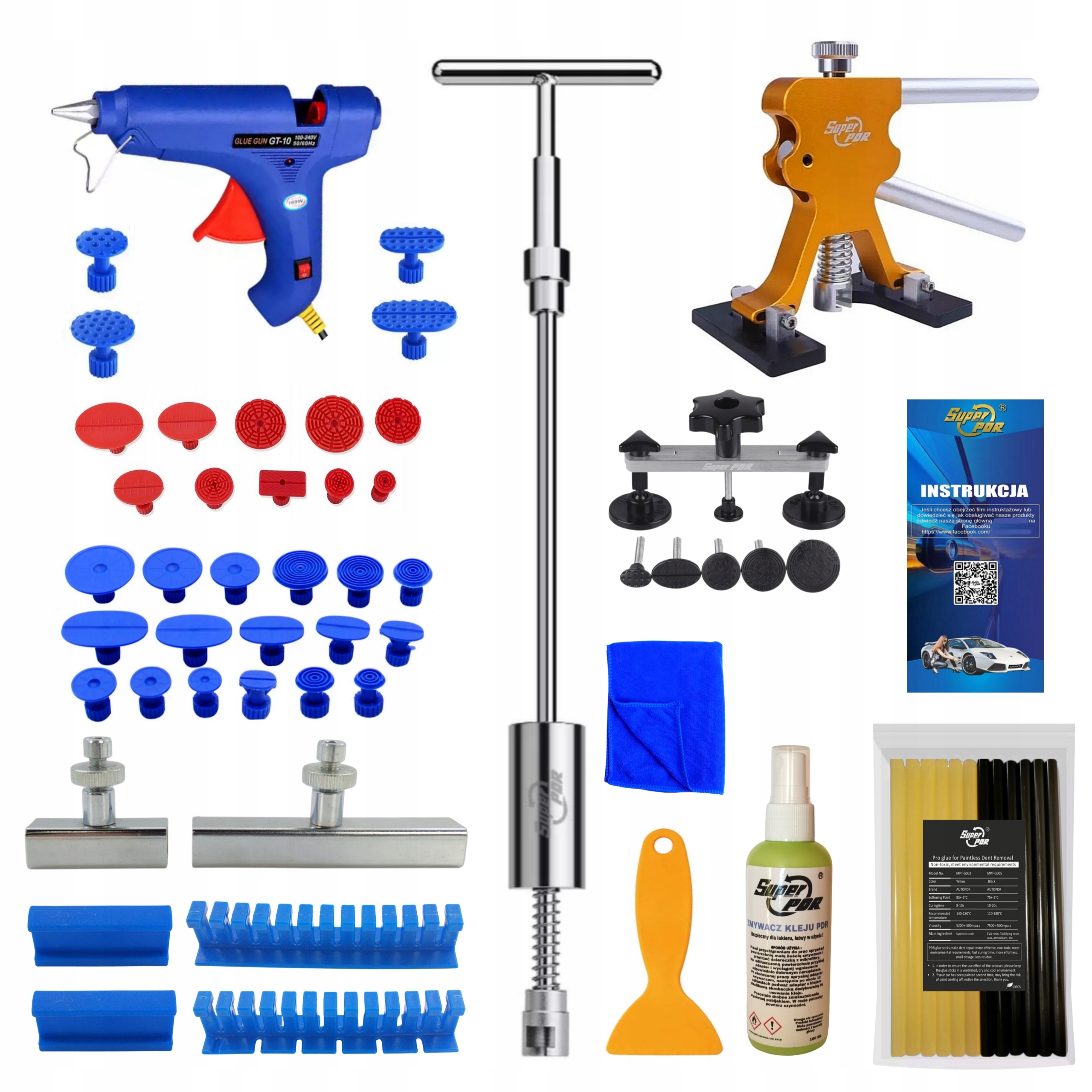 PDR набор инструментов для удаления вмятин