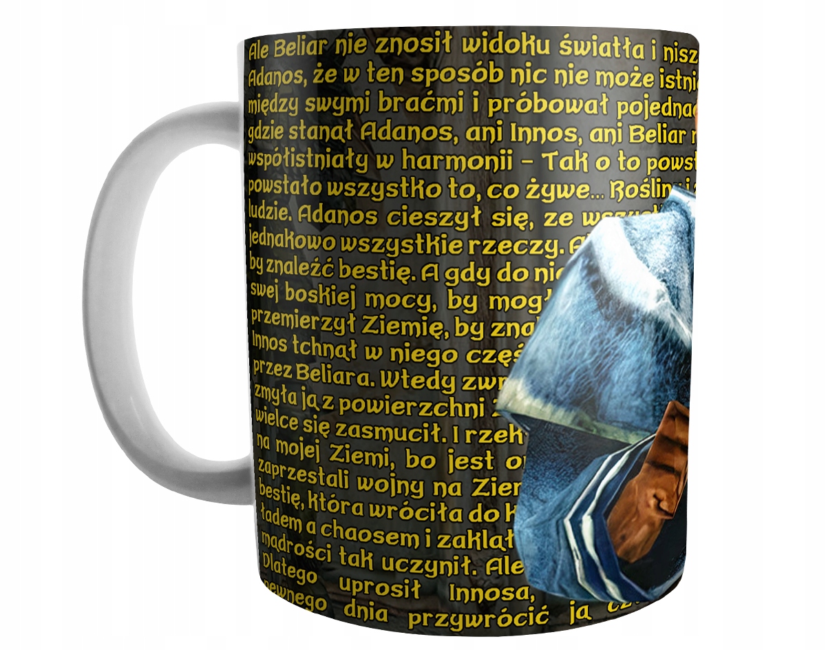 Kubek GOTHIC CAŁA PRZEMOWA VATRASA + kartonik Materiał ceramika