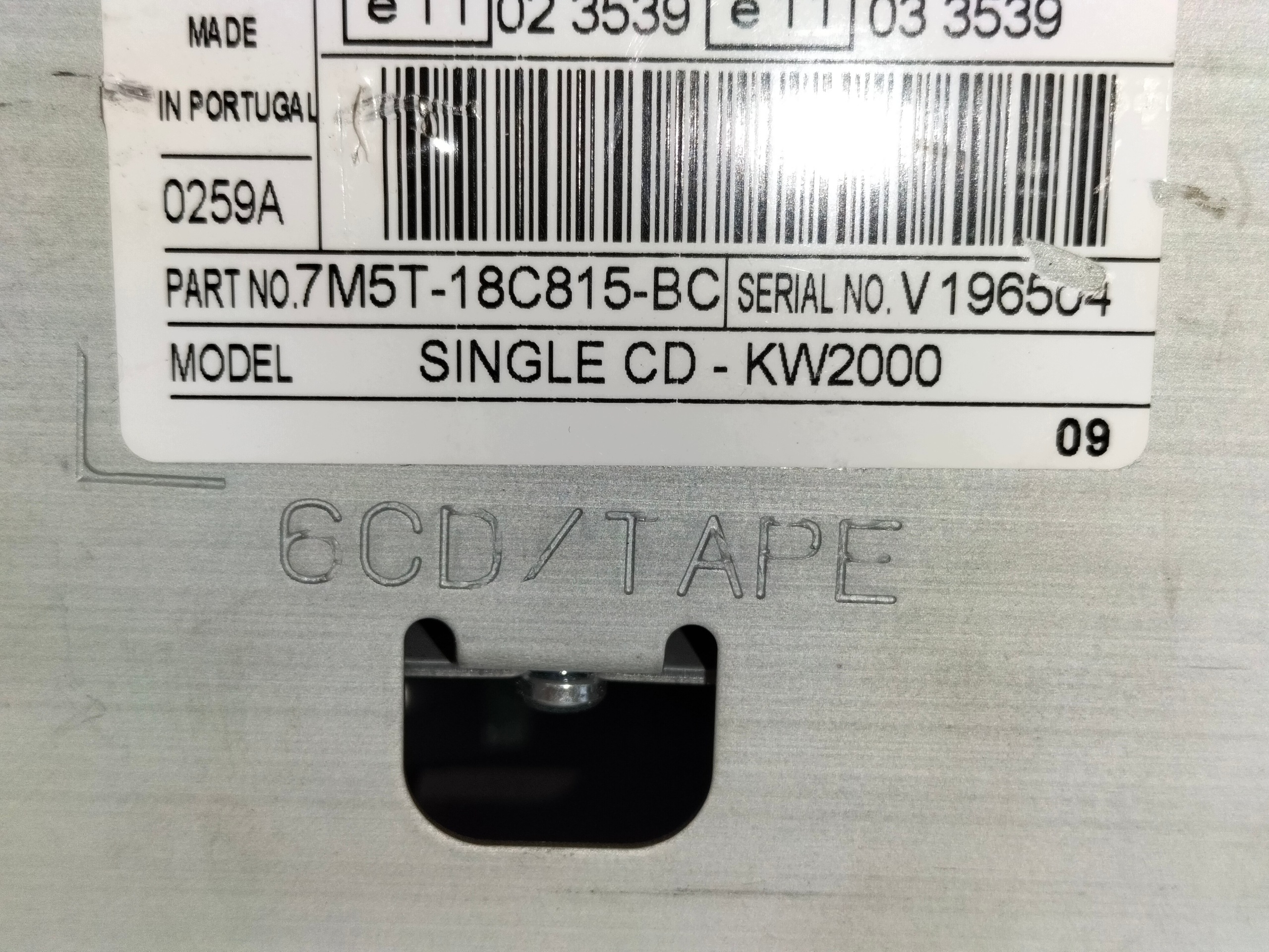Radio CD FORD FOCUS MK2 04-11 C-MAX 03-10