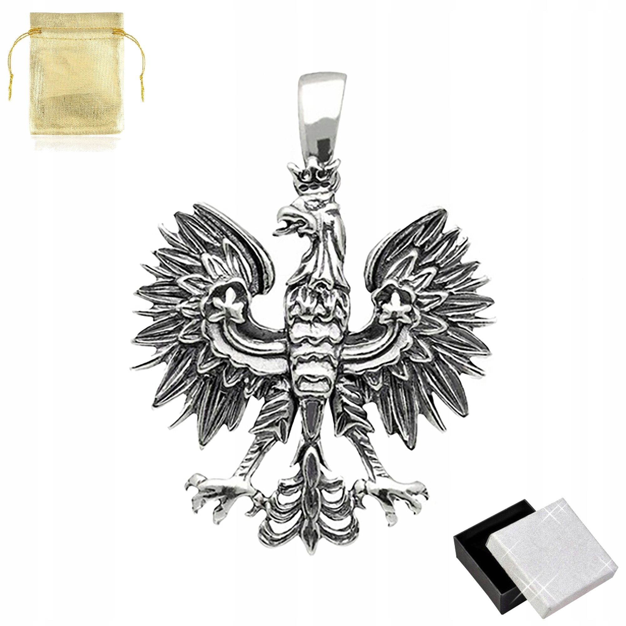 Stříbrný Přívěsek Orel Velký Ryzost 925 Dárek