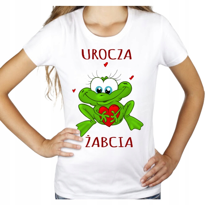 

Urocza Żabcia Żabka Żaba Koszulka damska