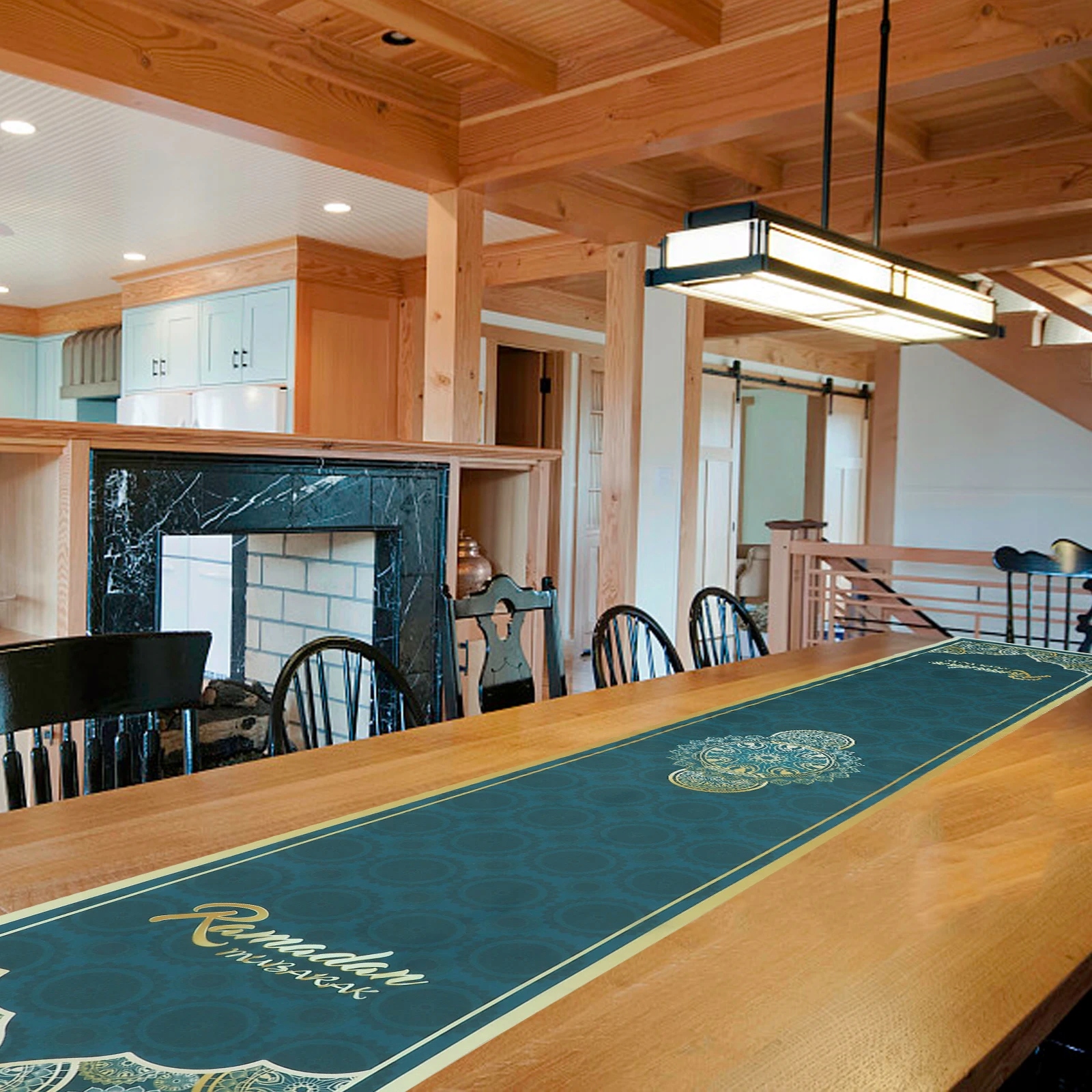 Obrus z muślinu The Sign Banner End Table Decor Marka bez marki