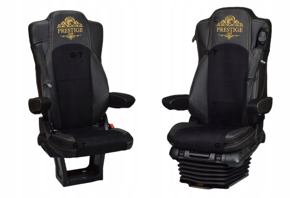 POKROWCE ACTROS MP4,MP5 2011- SKAJ/WELUR CZARNY