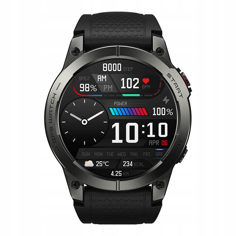 SMARTWATCH ZEBLAZE STRATOS 3 ZEGAREK SPORTOWY AMOLED 1,43 BLUETOOTH 5.3 GPS Kod producenta STRATOS 3