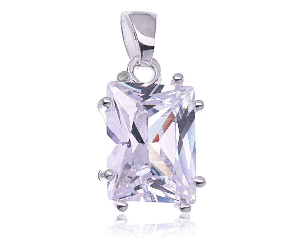 Stříbrný Přívěsek Velký Zirkon 16CM Stříbro 925