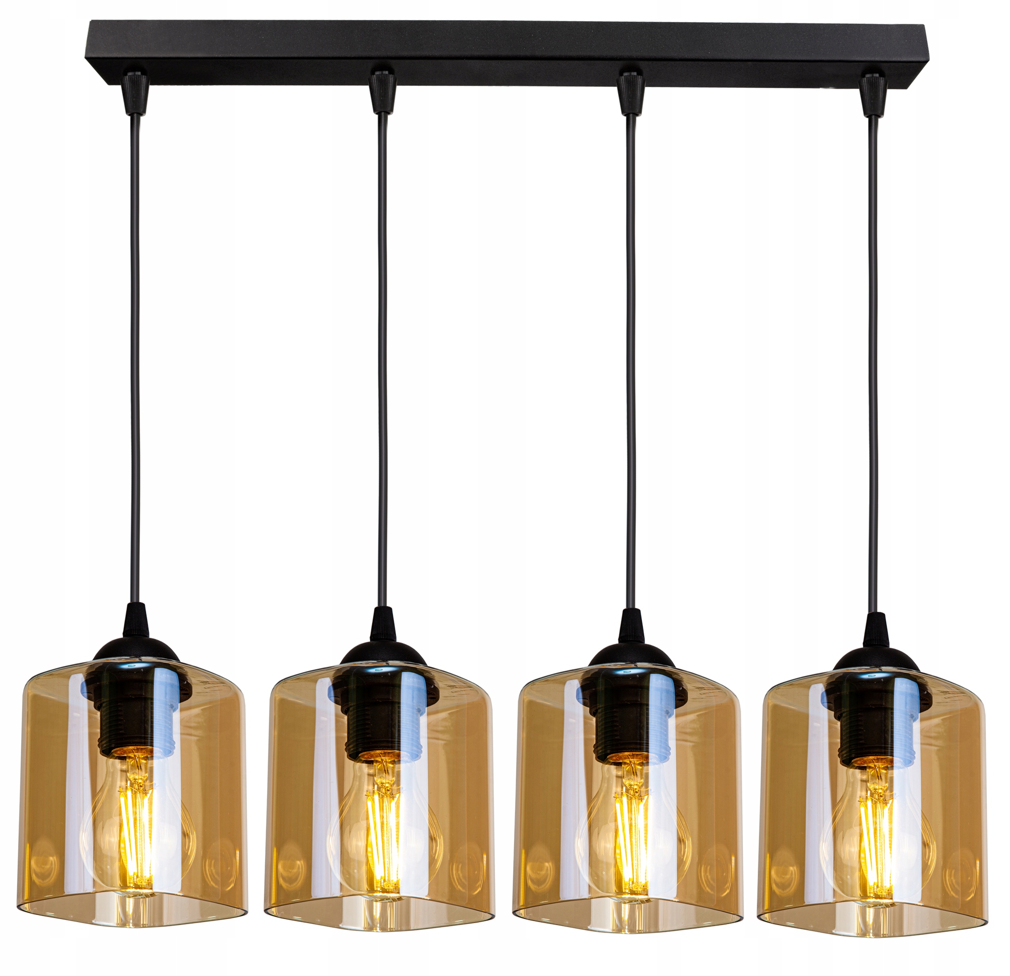 

Szklana Lampa Wisząca Żyrandol Plafon Loft Led
