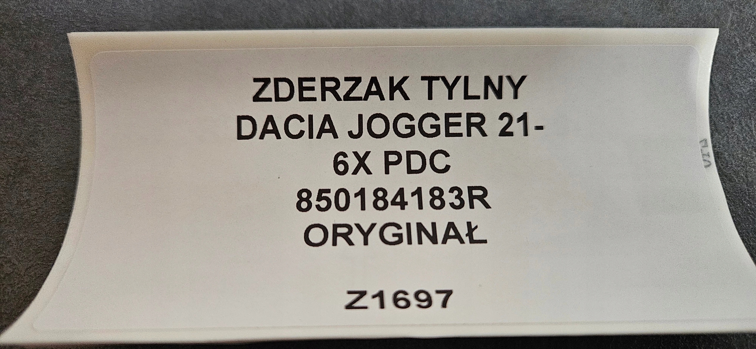 bumper rear DACIA JOGGER 21- 6XPDC original 850184183R