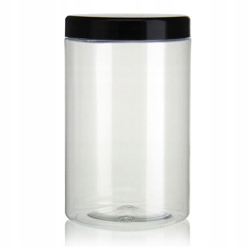 SŁOIK 1500ml Z Nakrętką Czarną Słoiczek Pojemnik na przyprawy x6 płatki EAN (GTIN) 5905982023434