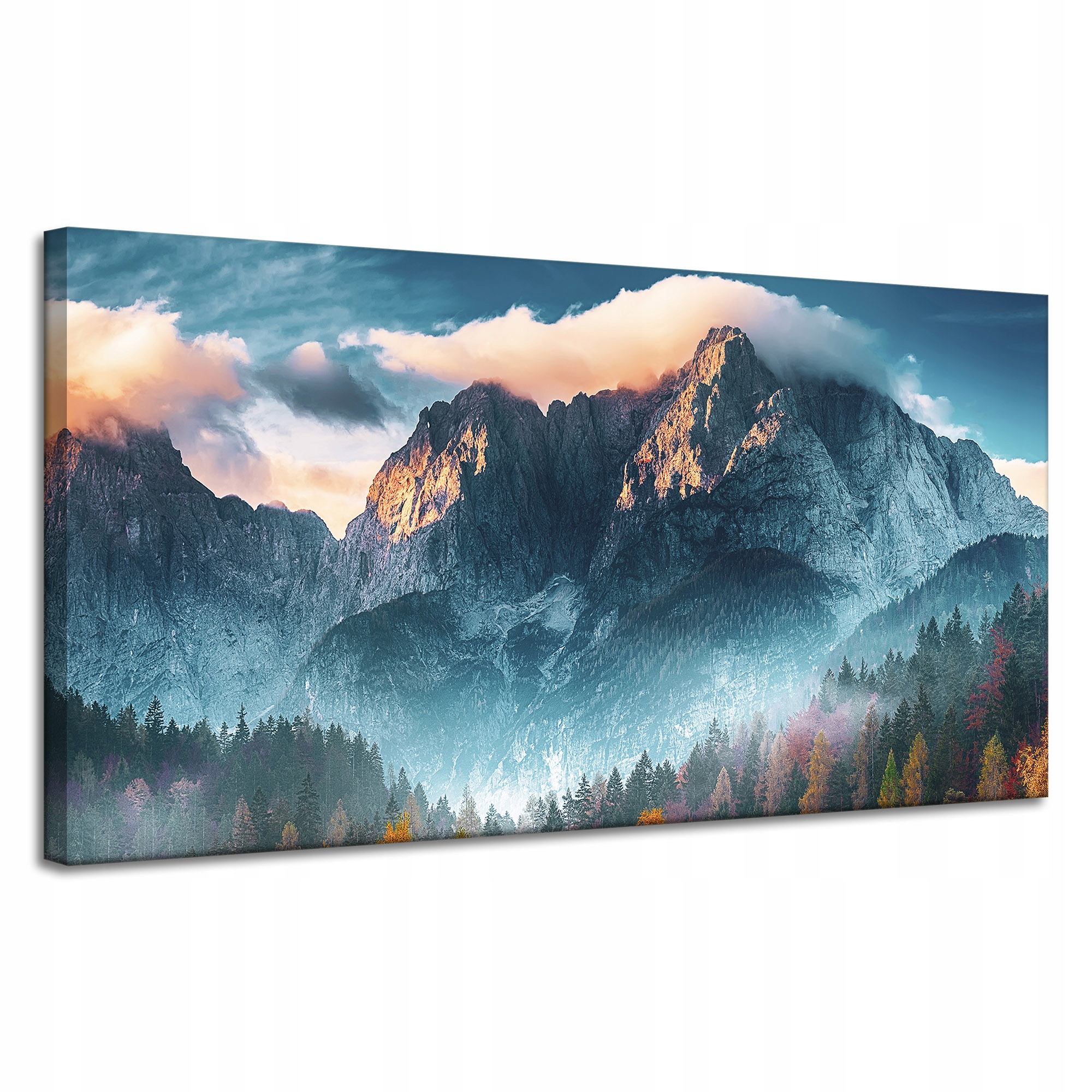 Obraz na plátně Hory Nebe Les Příroda 120x60 cm