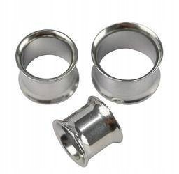 Tunel / Plug - Klasyczny srebrny - Piercing - 6 mm Rodzaj tunele