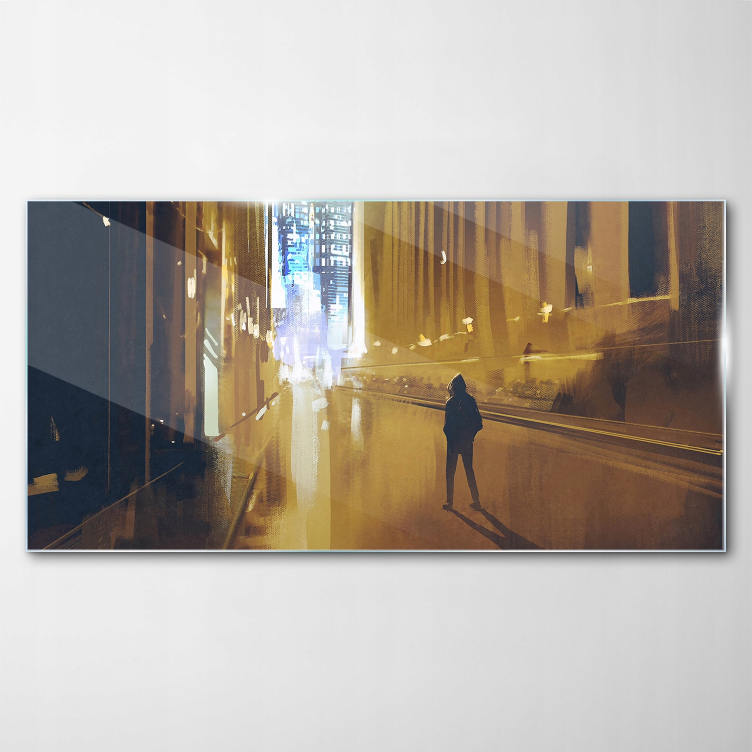 

Hartowany Obraz Szklany Miasto Ulica Noc 100x50
