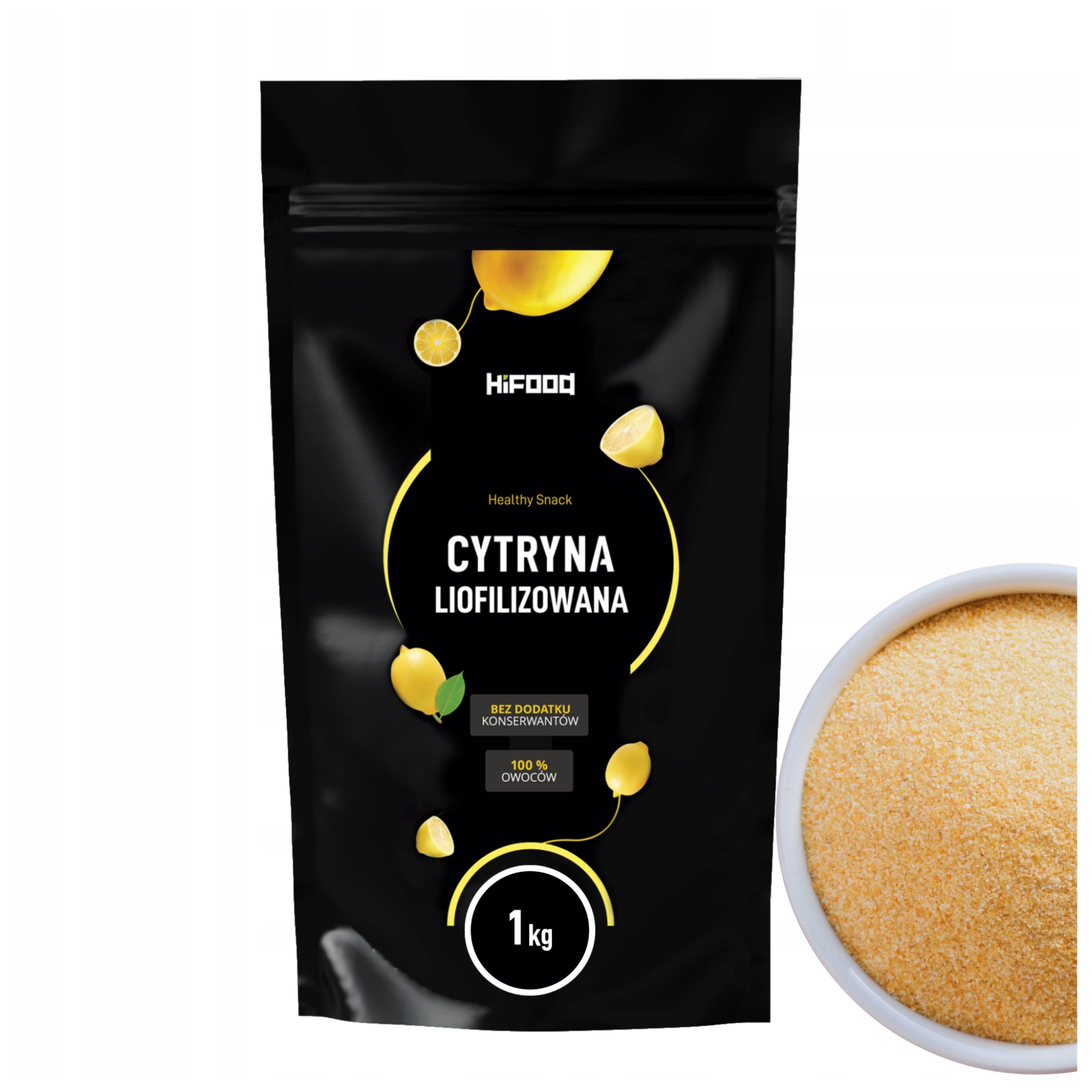 Cytryna Liofilizowana 1 kg Proszek 100% HiFOOD Bez Goryczki