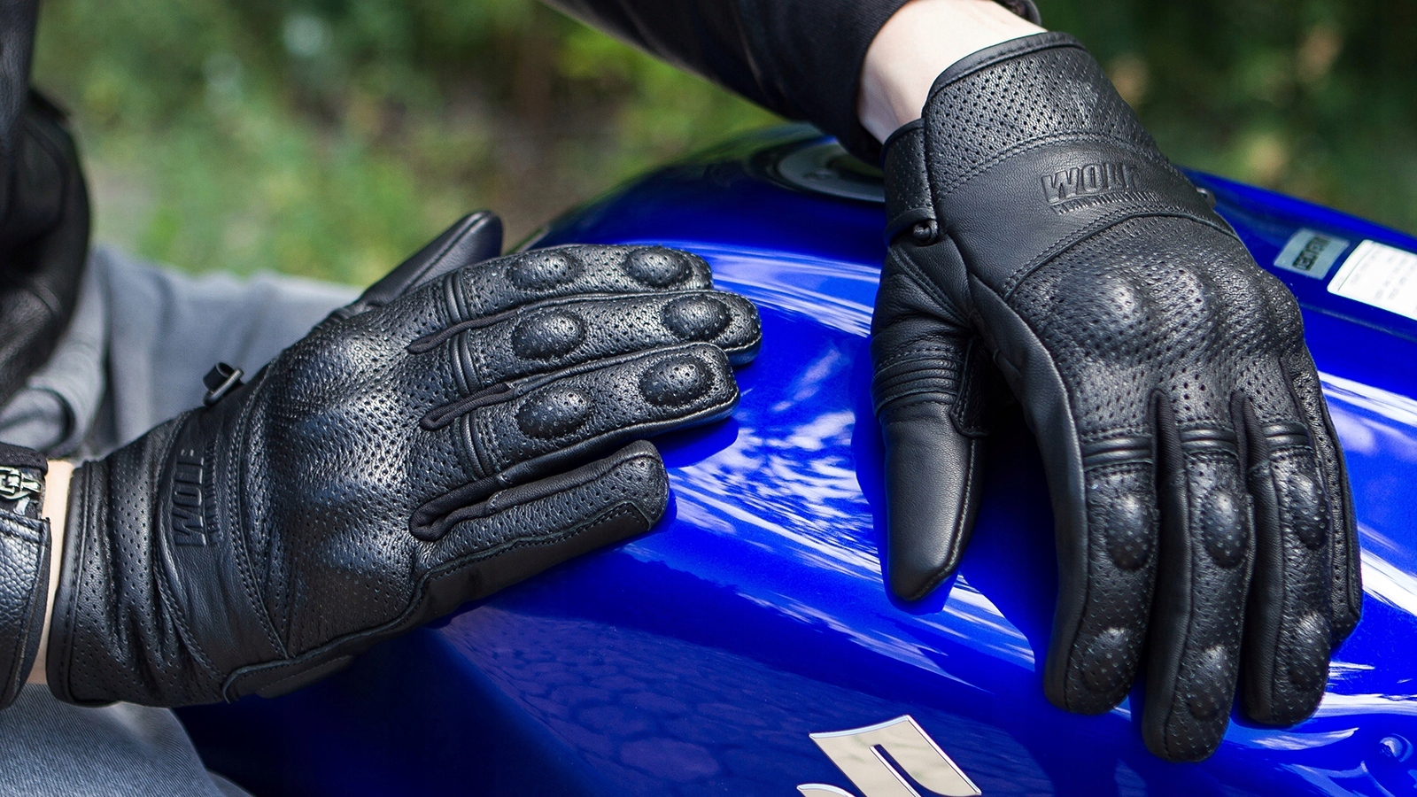 WOLF KRÓTKIE WYGODNE RĘKAWICE MOTOCYKLOWE SKÓRZANE NA LATO BLACK L EAN (GTIN) 5907747640344