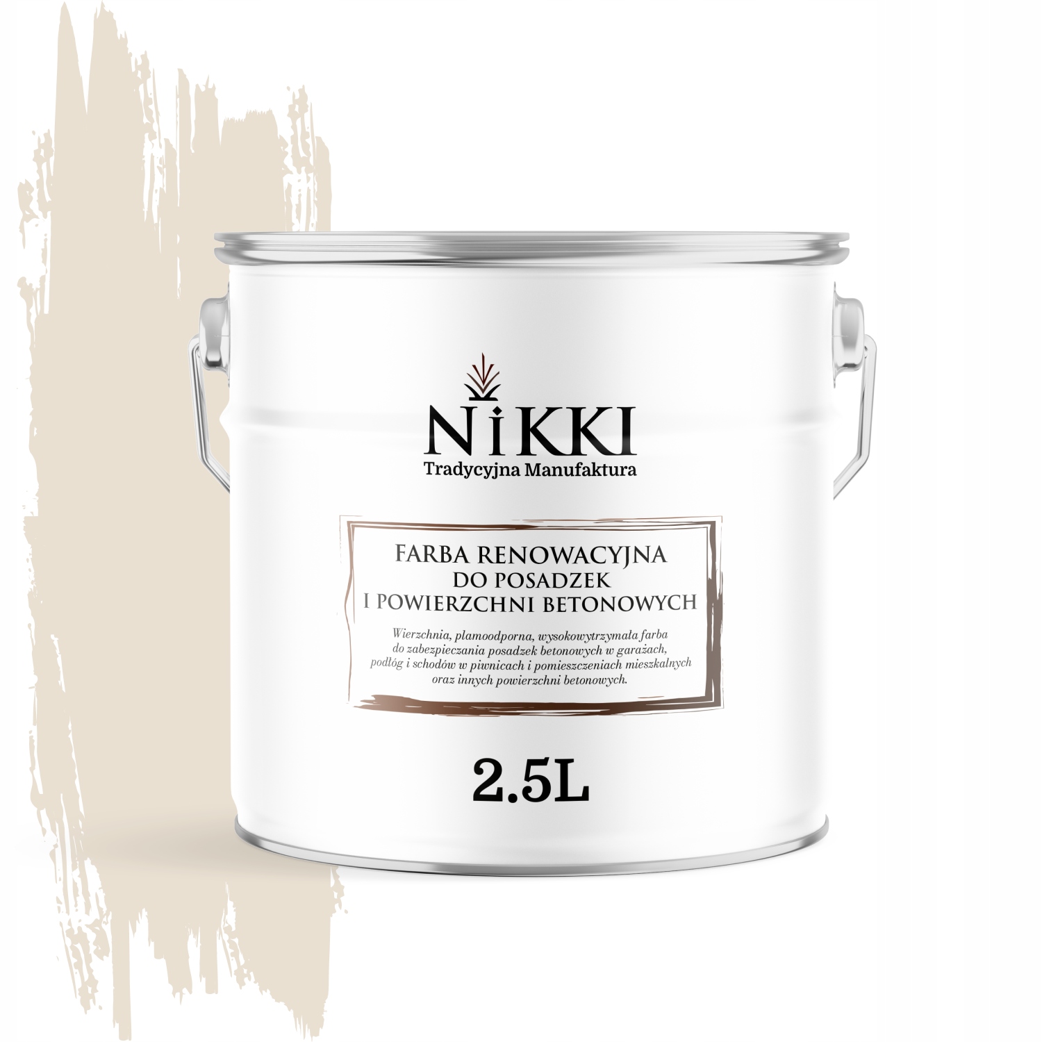 Farba Na Renováciu Betónových Podláh 2,5 L Krémová RAL9001 S Vysokým Leskom
