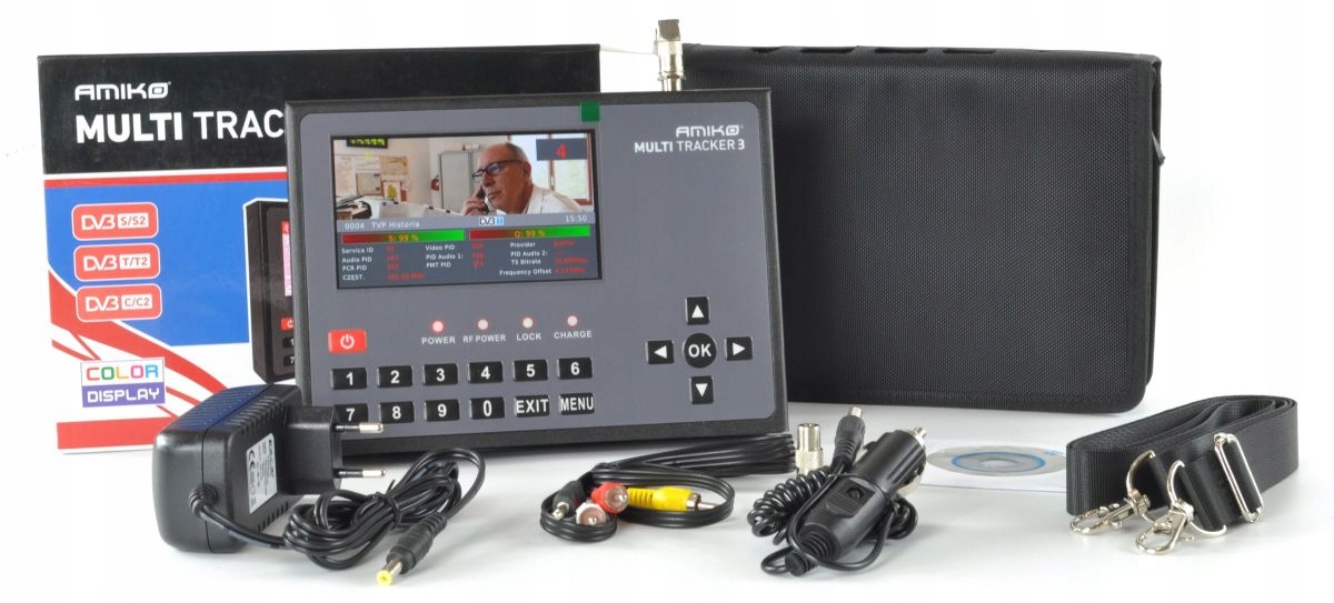 Miernik TV SAT DVB-S2 -T2 -C Amiko MultiTracker 3