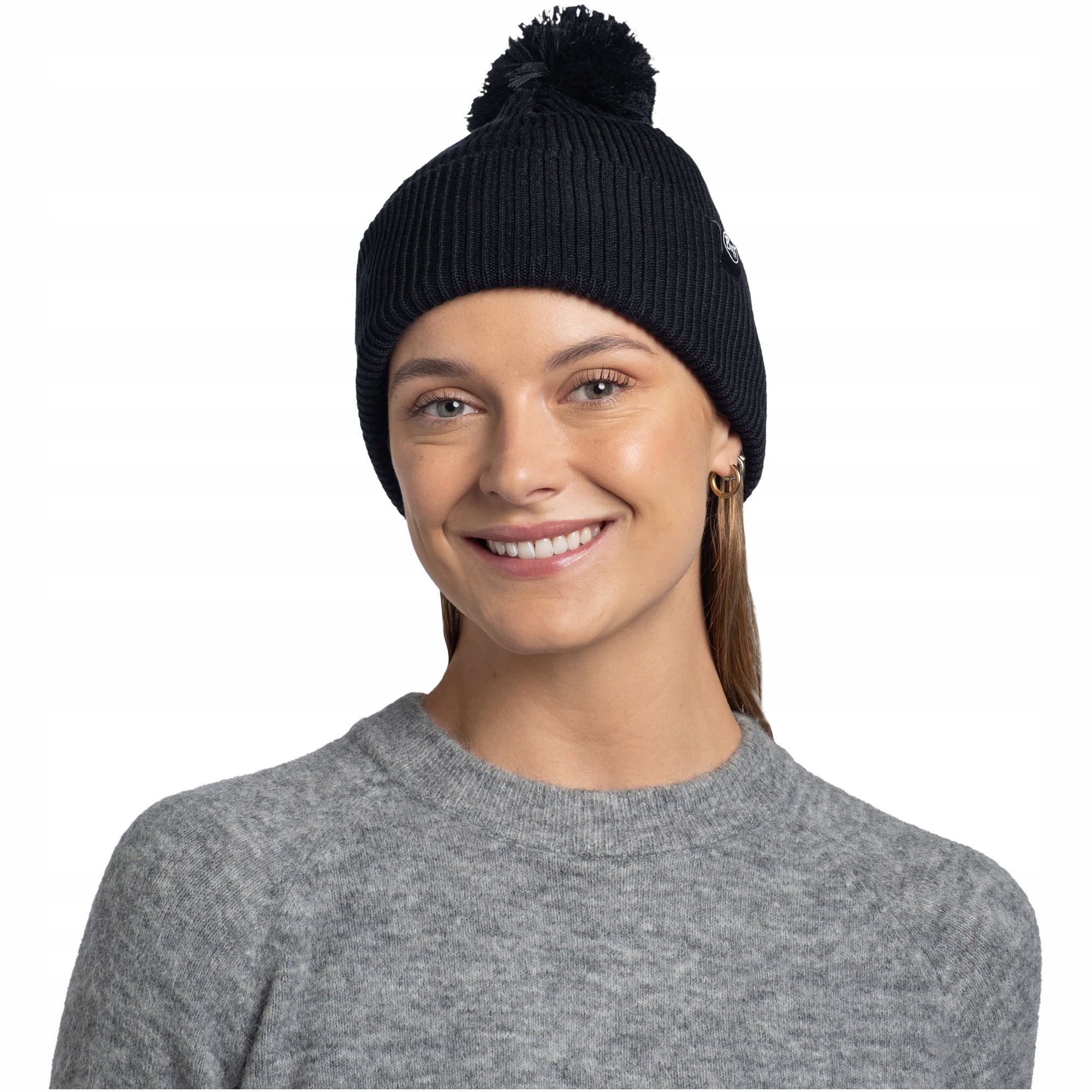 Čepice Buff Knitted Beanie Renvi Black