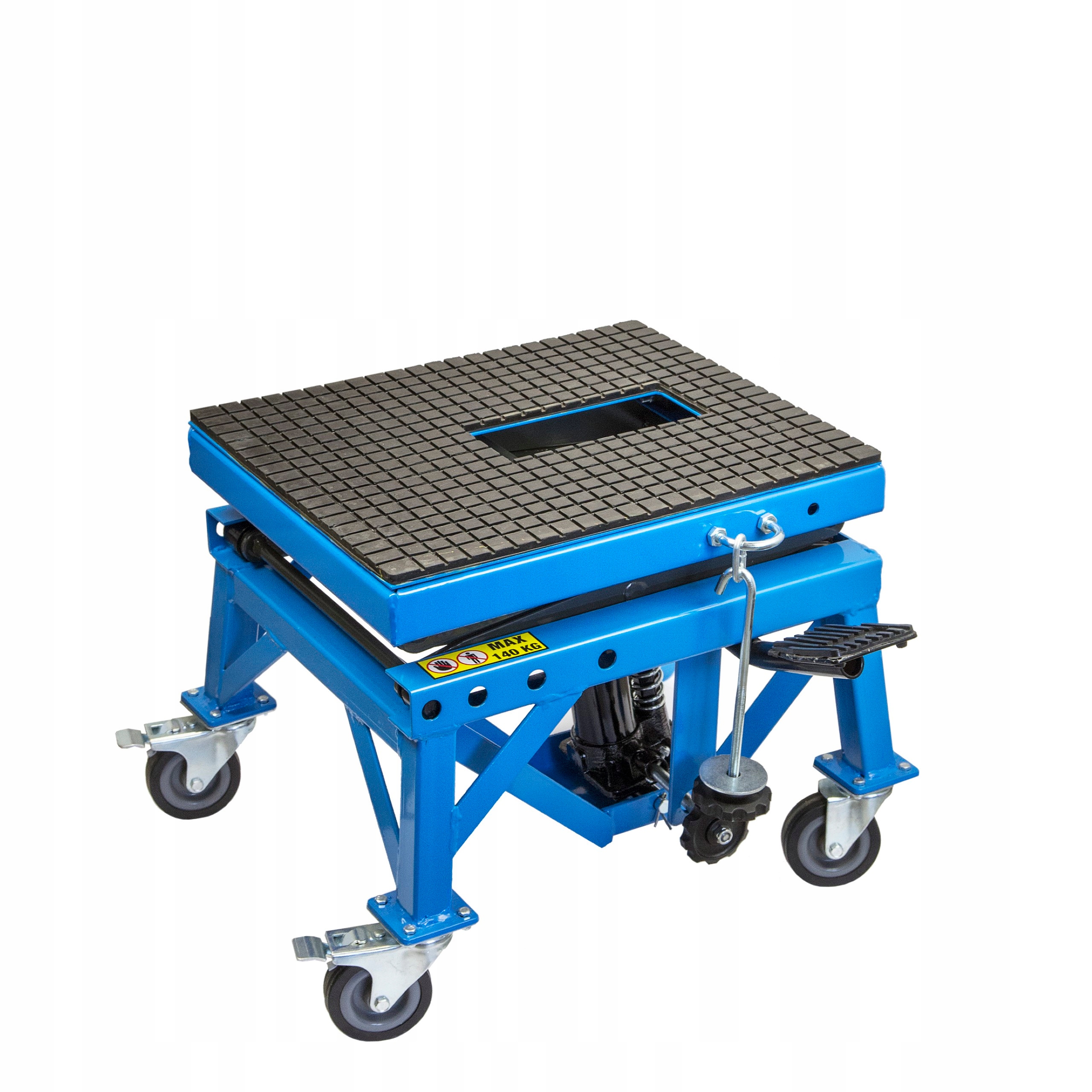 PODNOŚNIK NOŻYCOWY MOTOCYKLOWY Z KÓŁKAMI - STOJAK NA MOTOR 140 KG STIX Producent Stix