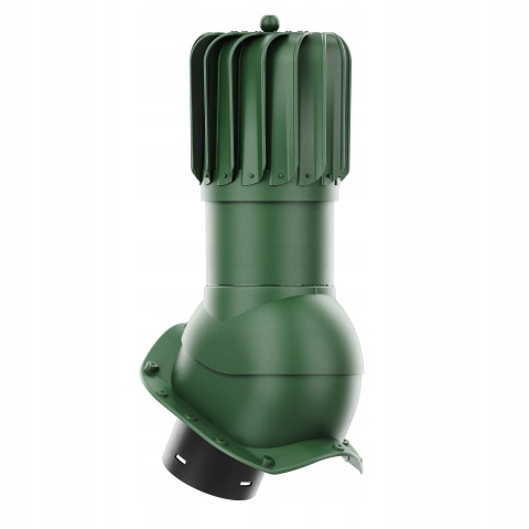 Rotačný krb Rotoline pre plechovú krytinu, profil X fi 150 mm, zelený
