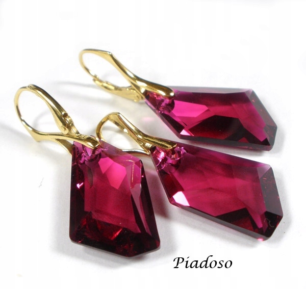 Krystaly Komplet Ruby Zlaté Stříbro