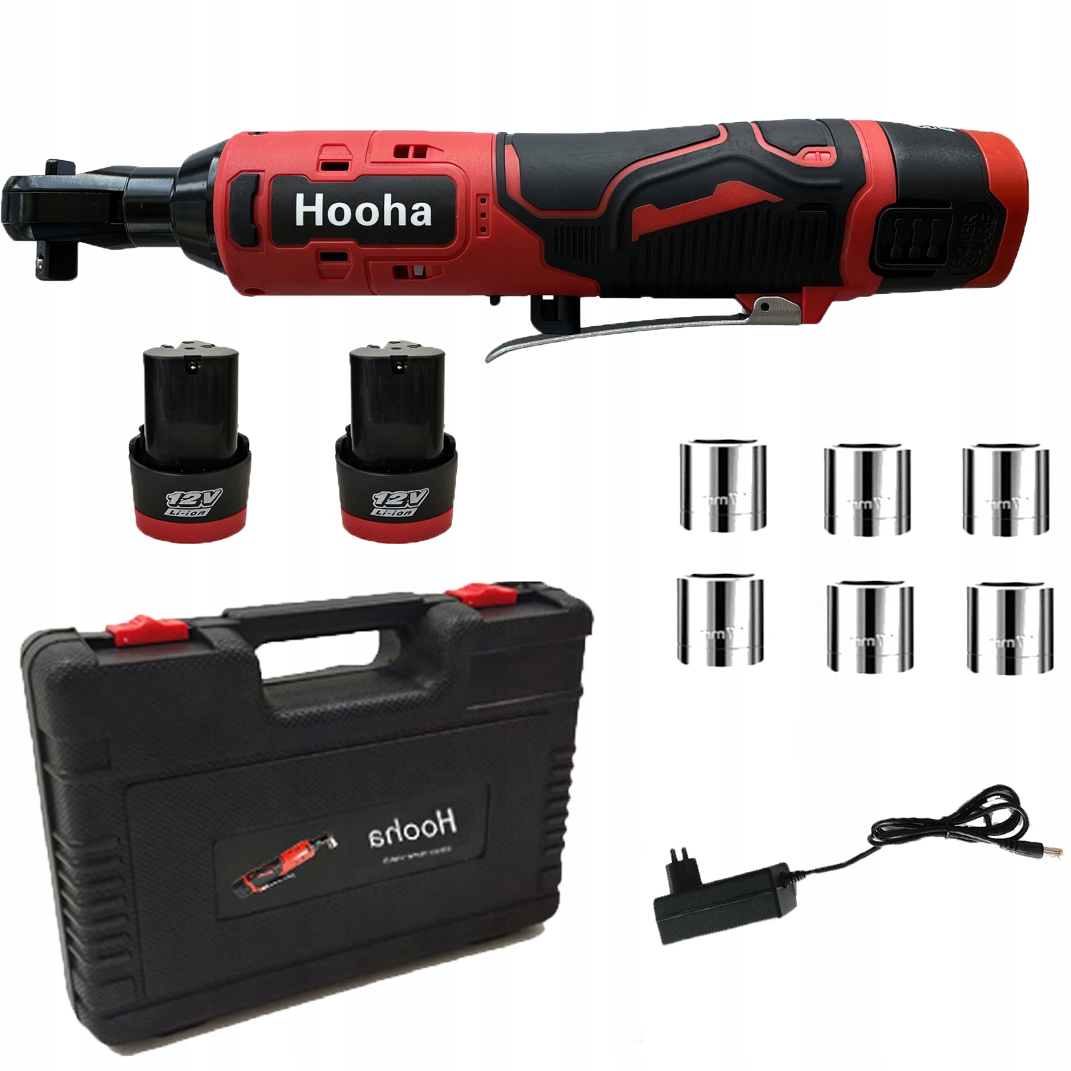 3/8''Klucz Grzechotka Udarowy DO KÓŁAkumulatorowa 2xAKU+Walizka Zestaw 21V