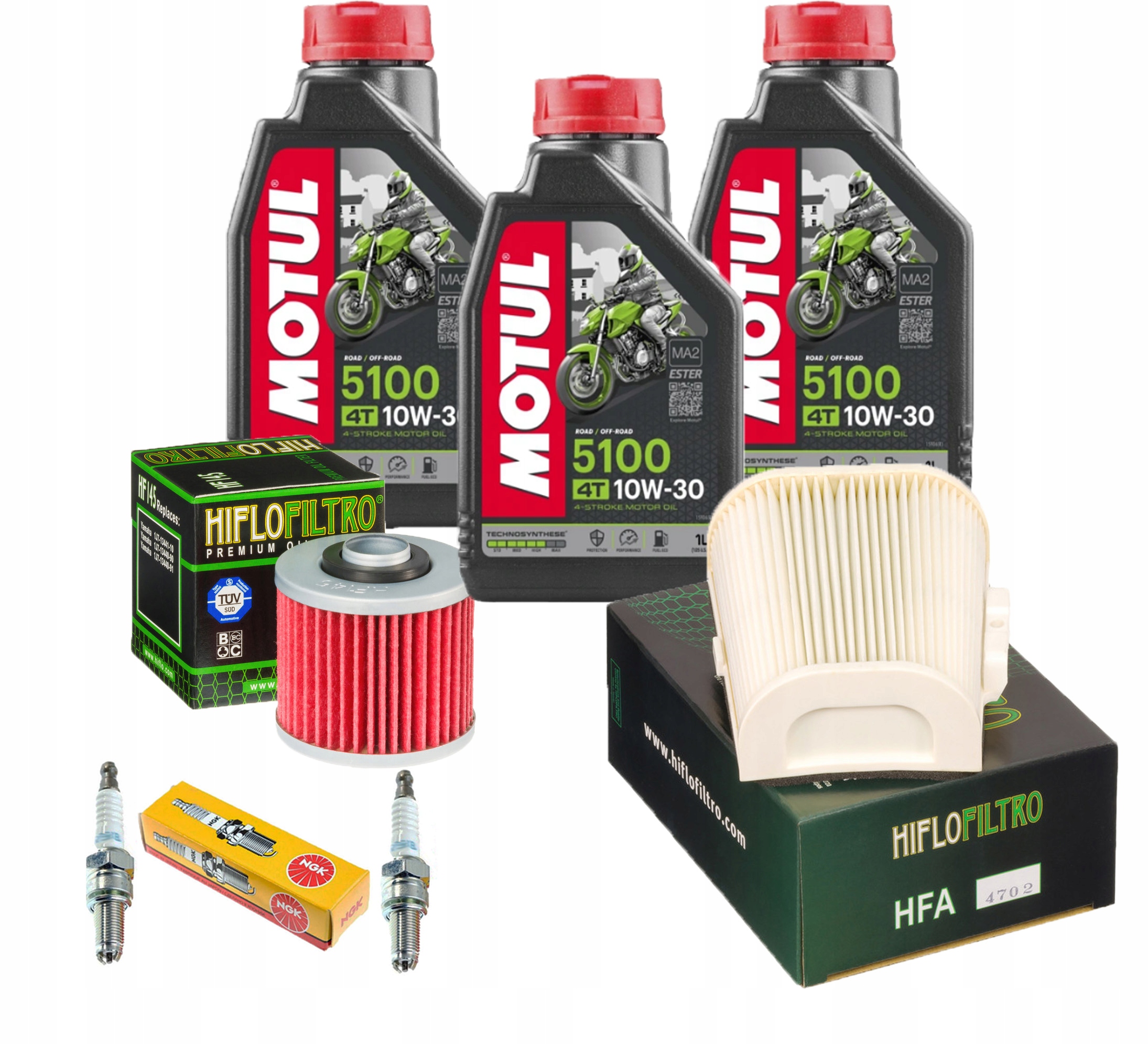 Filtr YAMAHA XV 750 VIRAGO Olej Motul 10w30 Świece