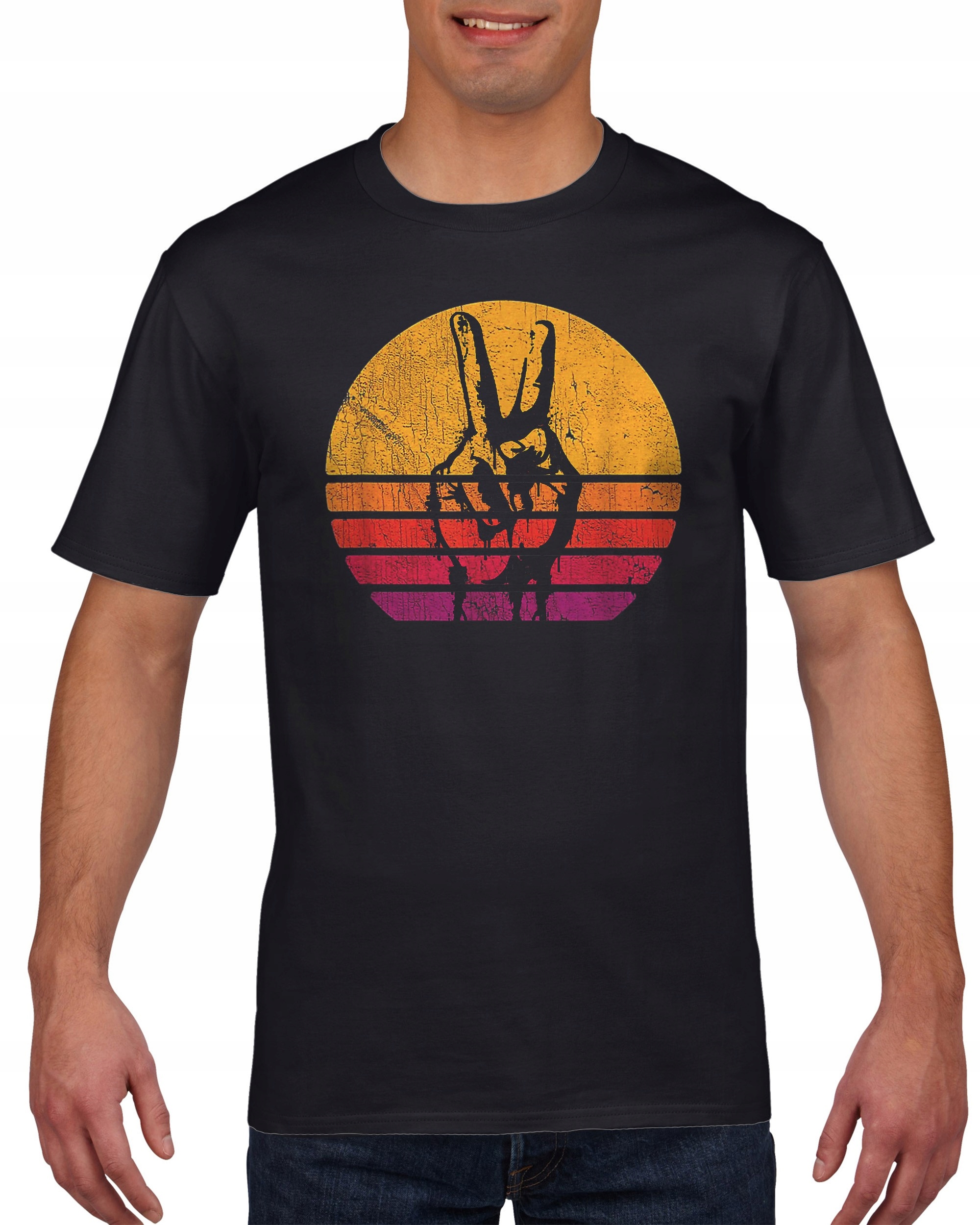 

Koszulka męska Peace Love Znak pokoju vintage L