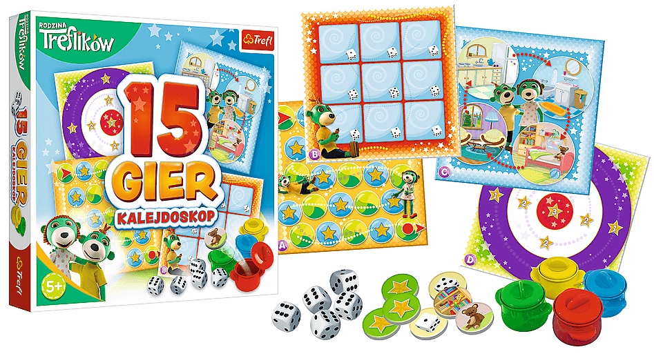 RODZINA TREFLIKÓW 15 GIER KALEJDOSKOP TREFL