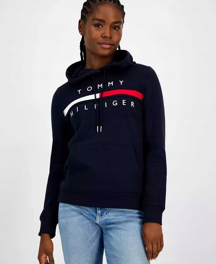 Tommy Hilfiger dámská mikina Embroided Logo tmavě modrá XL