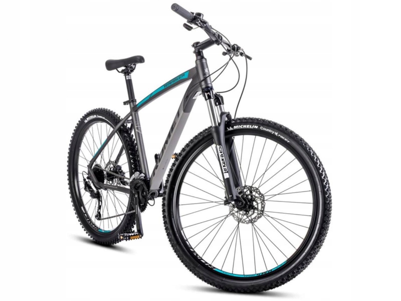 Rower górski Mtb Romet Rambler R7.4 C U18 27.5 Grafitowo-srebrno-turkusowy