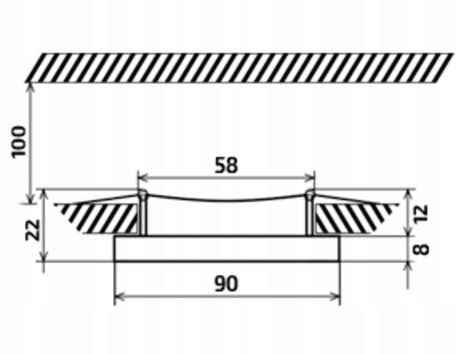 OPRAWA HALOGENOWA LED OKRĄGŁA STAŁA SZKLANA Kod producenta OS_VX_OSS_SREBRNY