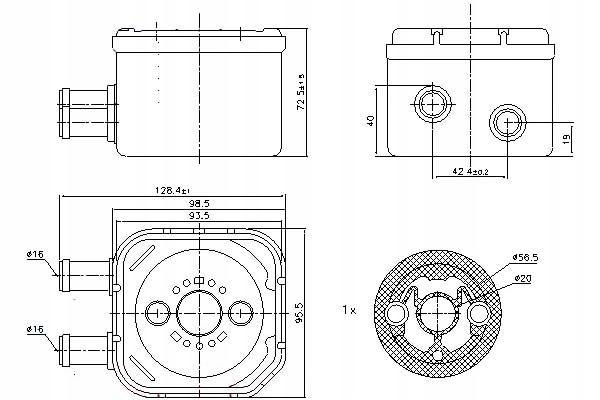 Nissens Chladič Oleje Audi A3 1.9 Tdi (8L1)