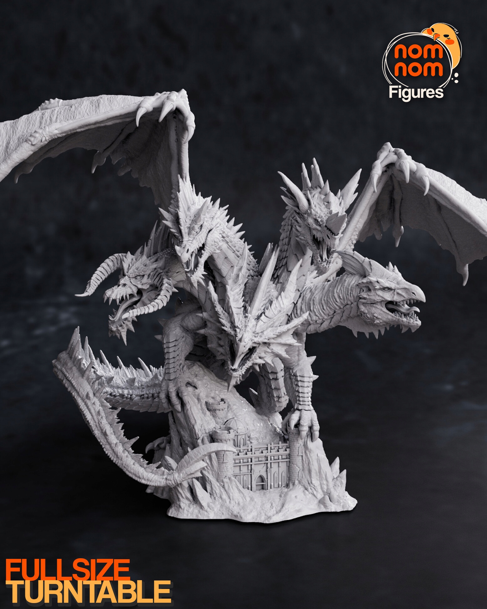 Figurka Tiamat Dungeons & Dragons NomNom Figures 3D tisk Figurálně