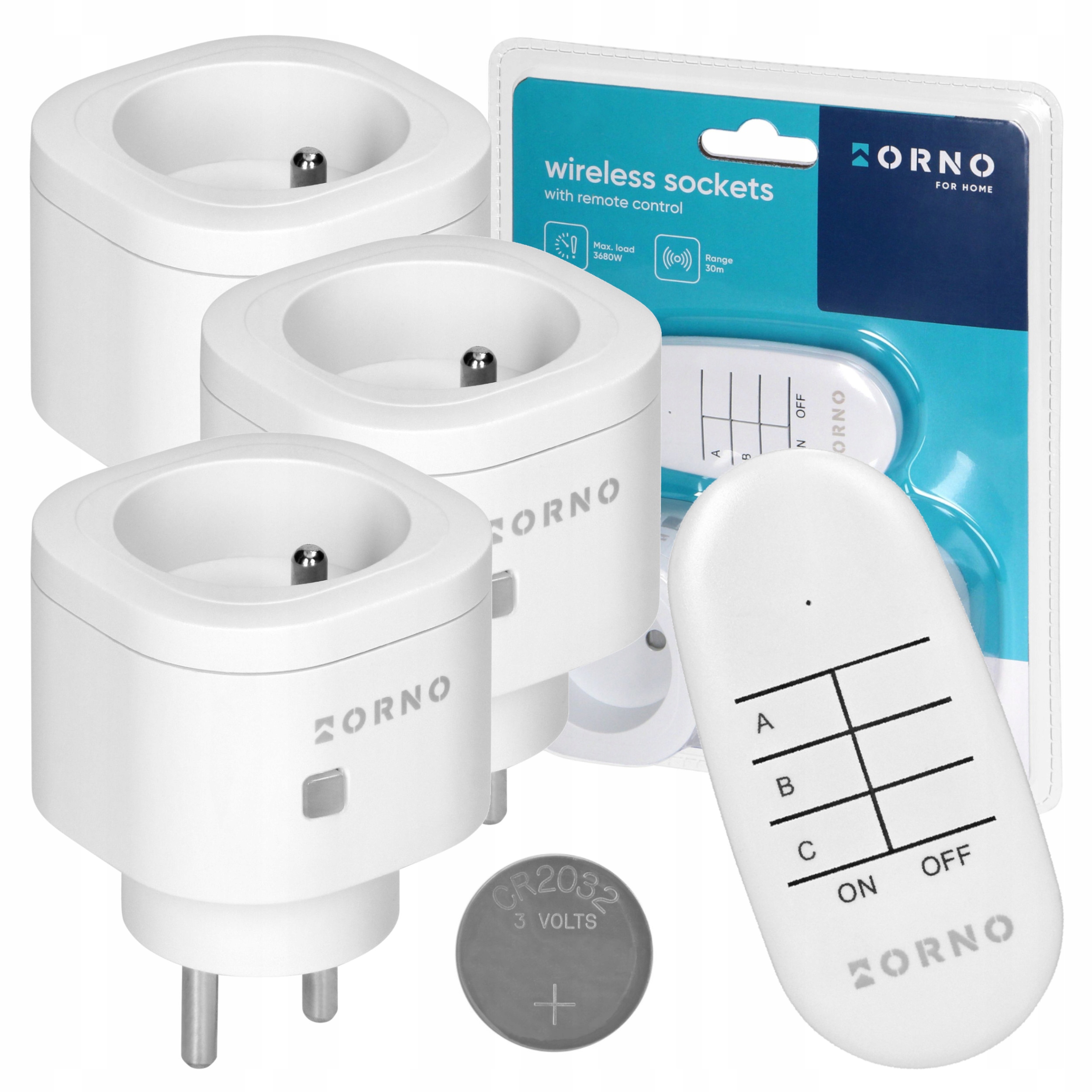 3 Gniazda Bezprzewodowe Na Pilota Wyłącznik Gniazdka Sterowane Pilotem 3+1