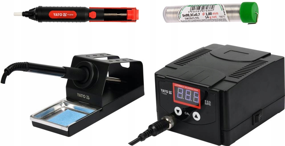 STACJA LUTOWNICZA LED 70W YATO + ODSYSACZ I SPOIWO