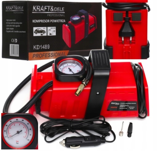 

Kompresor Powietrza Samochodowy 12V 230V KD1489