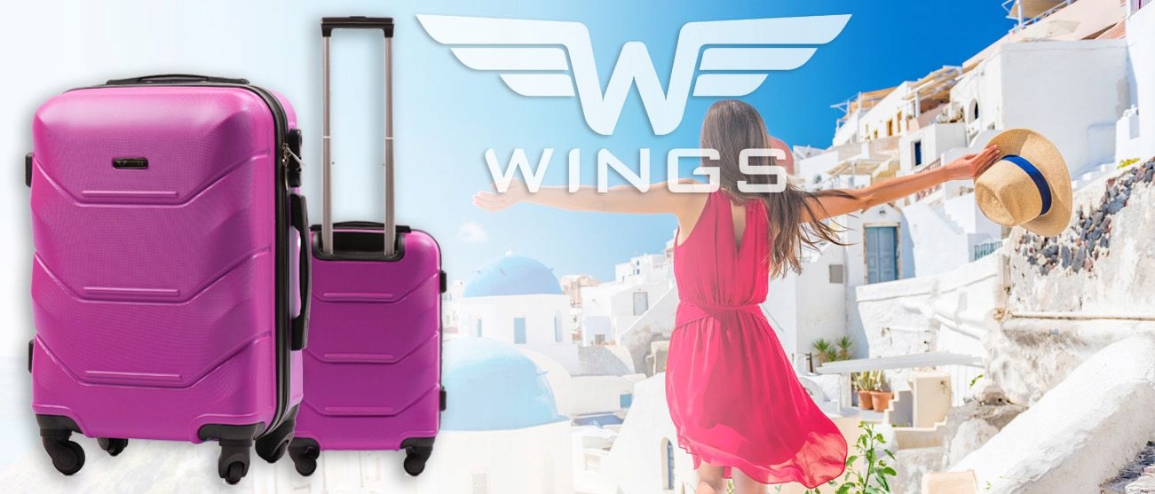 Walizka kabinowa Wings 147 XS, Light green Pojemność 28 l