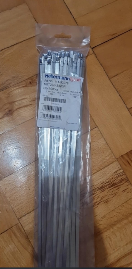 Opaska kablowa metalowa HellermannTyton 681x4,6 mm 100 szt.