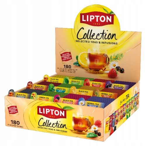 Zestaw herbat Lipton Variety Pack 12 smaków 180 kopert
