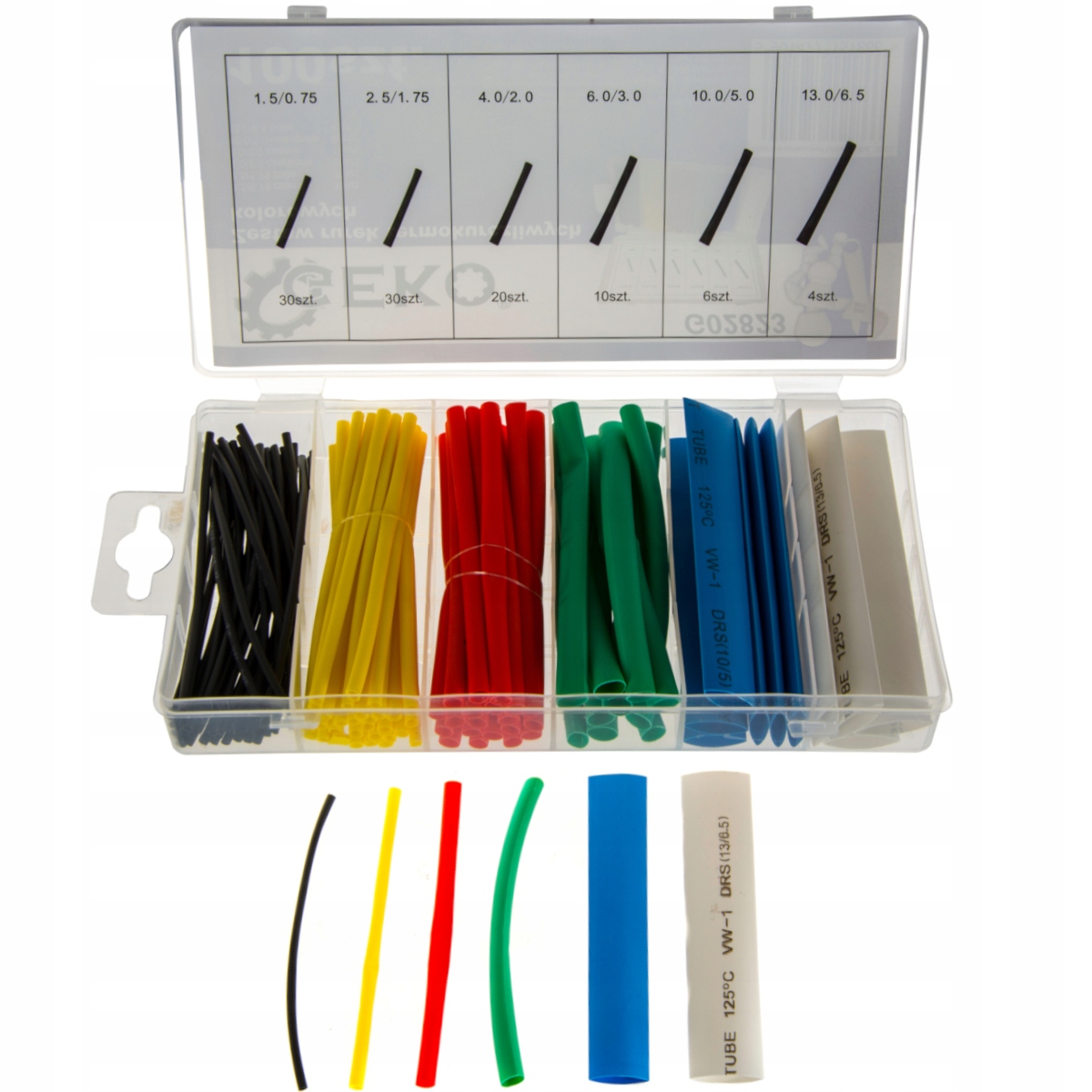 

Zestaw rurek termokurczliwych kolorowych 100szt.